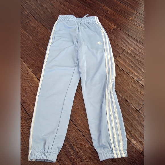 adidas Other - Adidas Kids Light Blue Joggers Superstar with White Stripes Small (7/8) NWOT